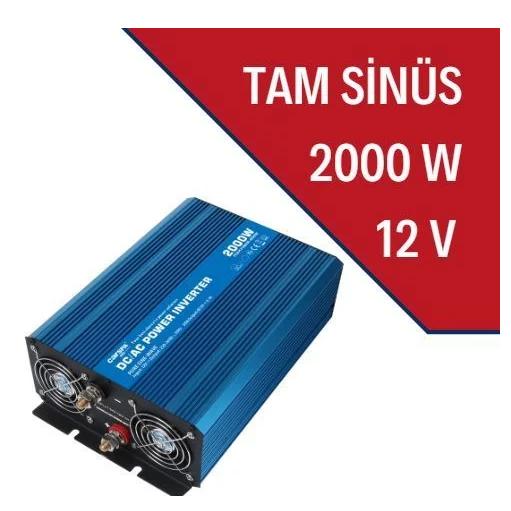 Güneş Enerji İnverteri & Solar Enerji İnverter 2000W-12V Tam Sinüs İnverter ünitesi