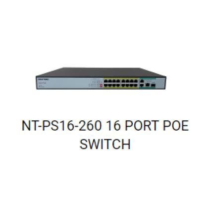 NT-PS16-260 16 PORT POE SWITCH